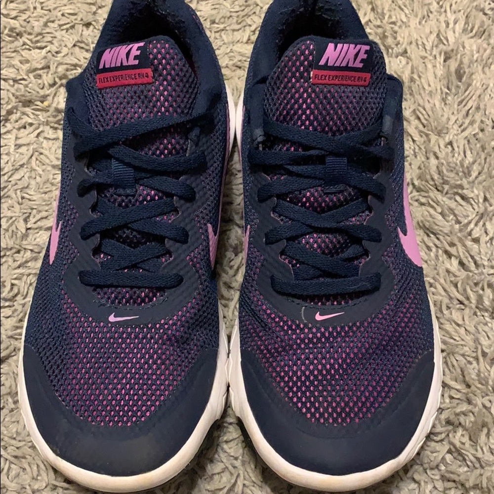 Purple nike sneakers